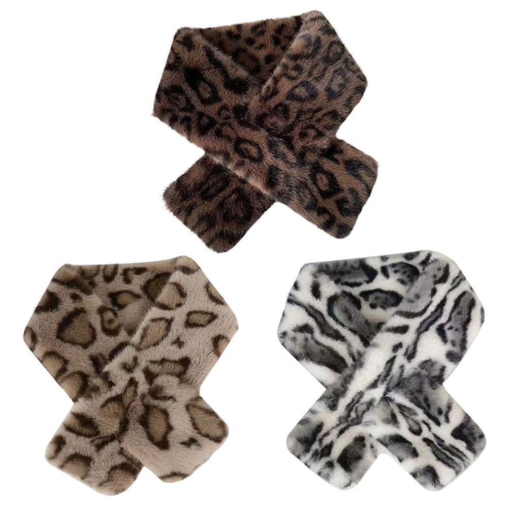 Winter Clothing Accessories - Modebont nepkraag Leuke dikke warme sjaal