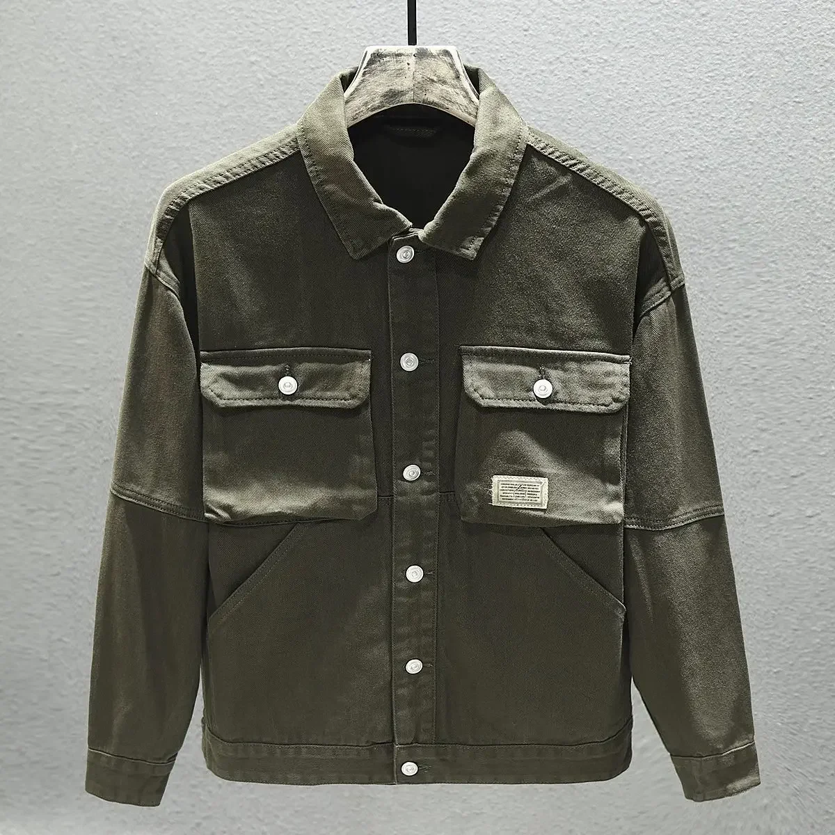 Winter Clothing Vintage - Losse mannelijke Jean-jassen Cargo heren spijkerjasje