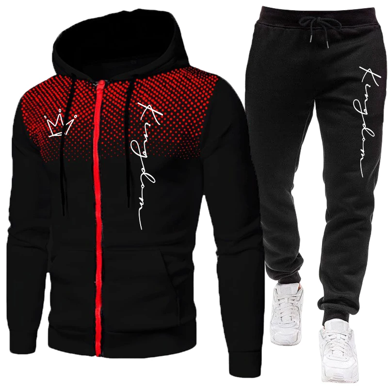 Winter Clothing Matching - King Herenjas Trainingspak Casual Sweatshirt met