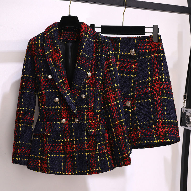Winter Clothing Vintage - Vrouwen Winter Vintage Tweed Koreaanse Pak