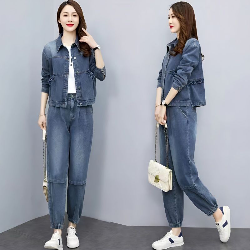 Winter Clothing Color - Vrouwen Denim Pakken 2024 Nieuwe Lente
