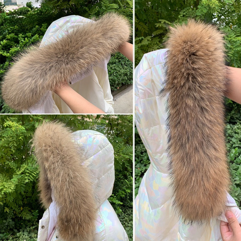 Winter Clothing Color - Echte Bontkraag Voor Jas Parkas Vrouwen