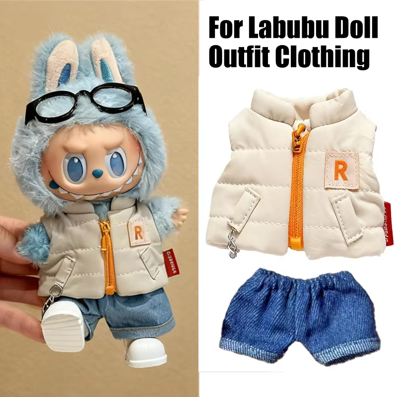 Winter Clothing Color - Voor 15 17 cm Labubu Pop