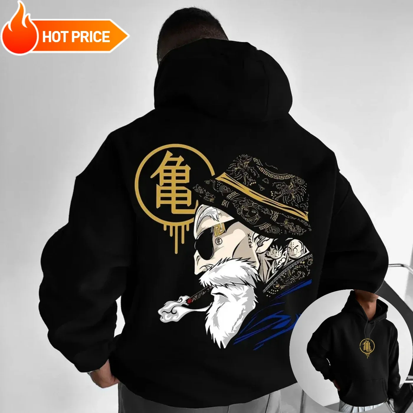 Winter Clothing Vintage - Master Roshi Dragon Ball Saiyan Harajuku