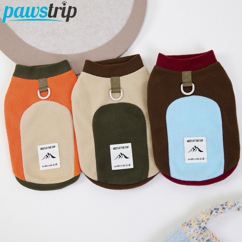 Winter Clothing Accessories - Winterwarme hondenjas met D-ring Fleece hondenkleding