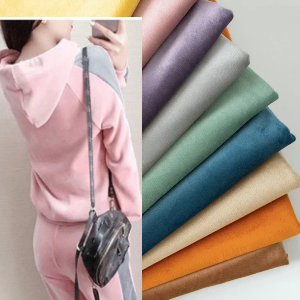Winter Clothing Wholesale - Verdikte goudkleurige fluwelen stof Herfst- en