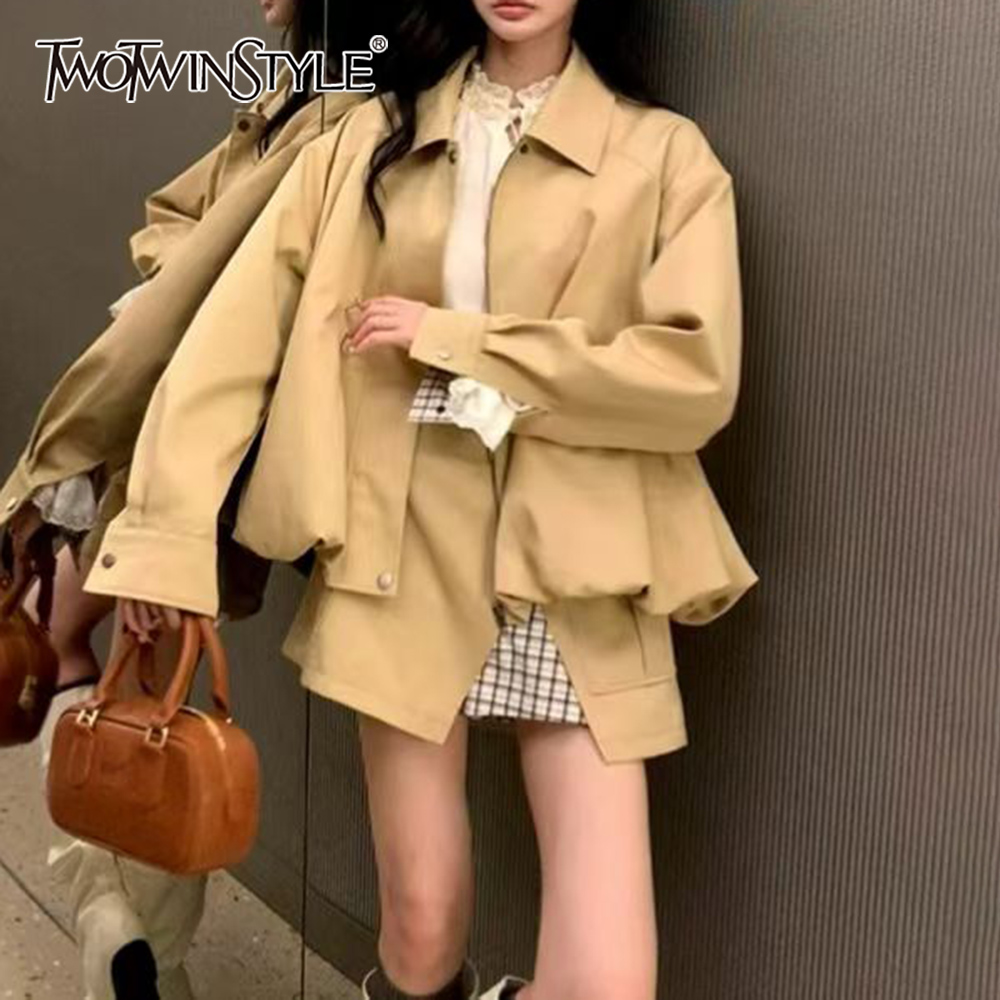 TWOTWINSTYLE Khakl Gesplitste  - Winter Clothing Color recensie en prijs