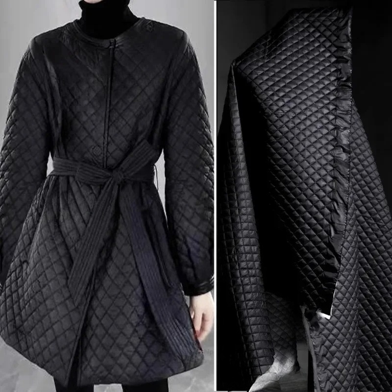 Diamant-gestikte stof, zwart g - Winter Clothing Wholesale recensie en prijs
