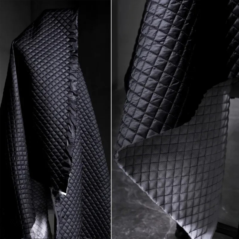 Diamant-gestikte stof, zwart g - Winter Clothing Wholesale recensie en prijs