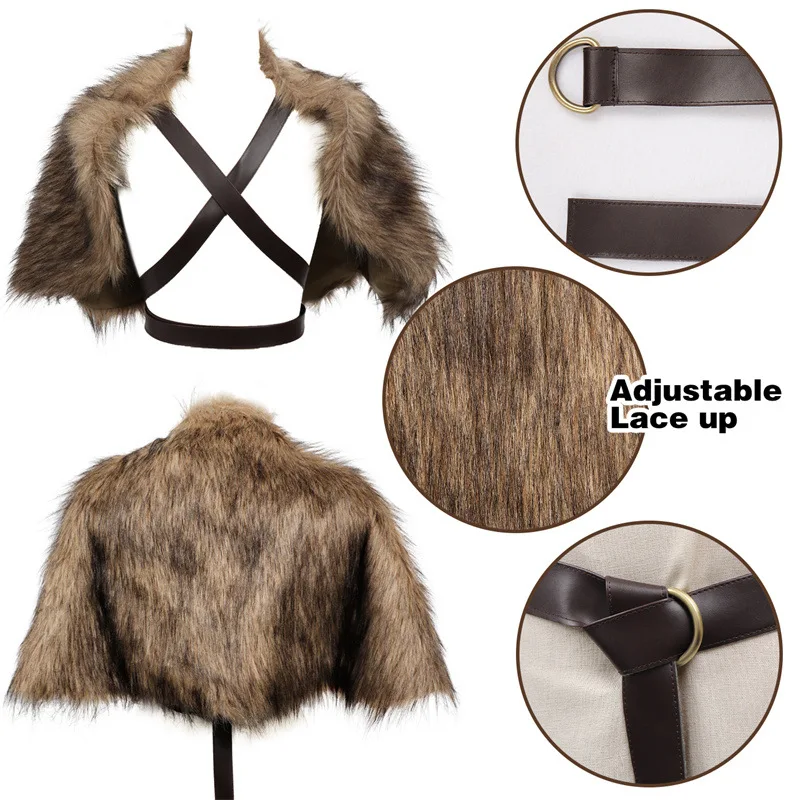 Viking Mantel Namaakbontkraag  - Winter Clothing Accessories recensie en prijs