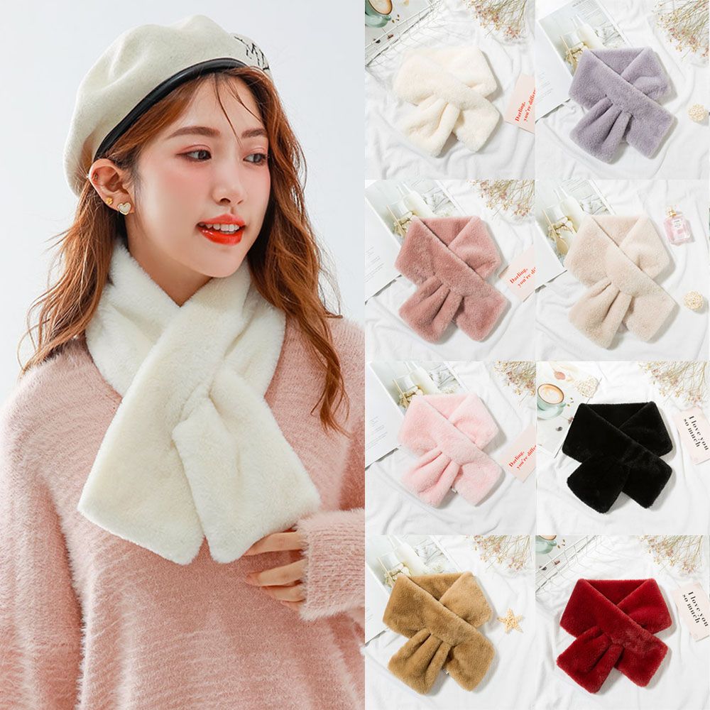 Effen kleur namaak konijnenbon - Winter Clothing Accessories recensie en prijs