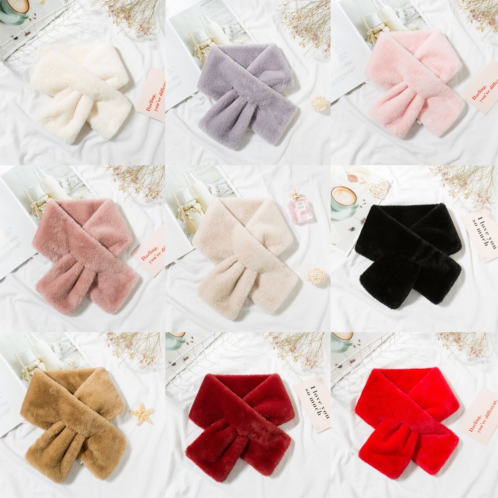 Effen kleur namaak konijnenbon - Winter Clothing Accessories recensie en prijs