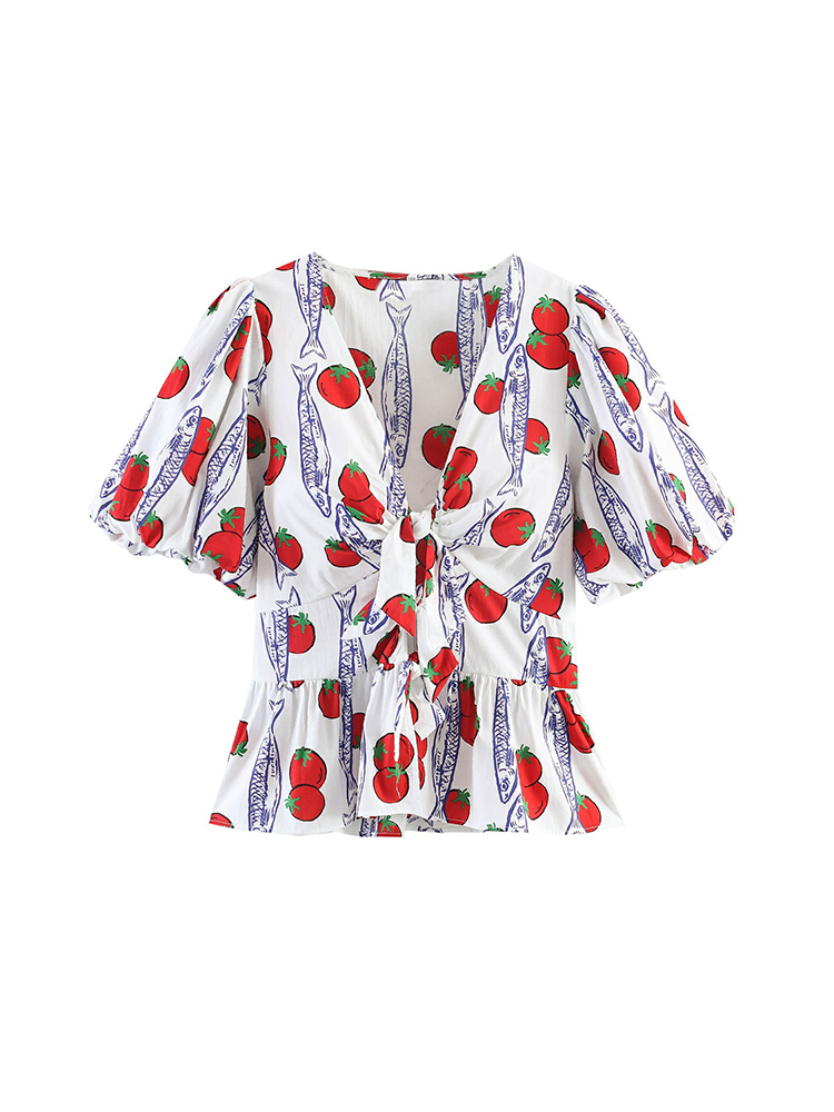 Damesmode bedrukte striktopjes - Winter Clothing Vintage recensie en prijs