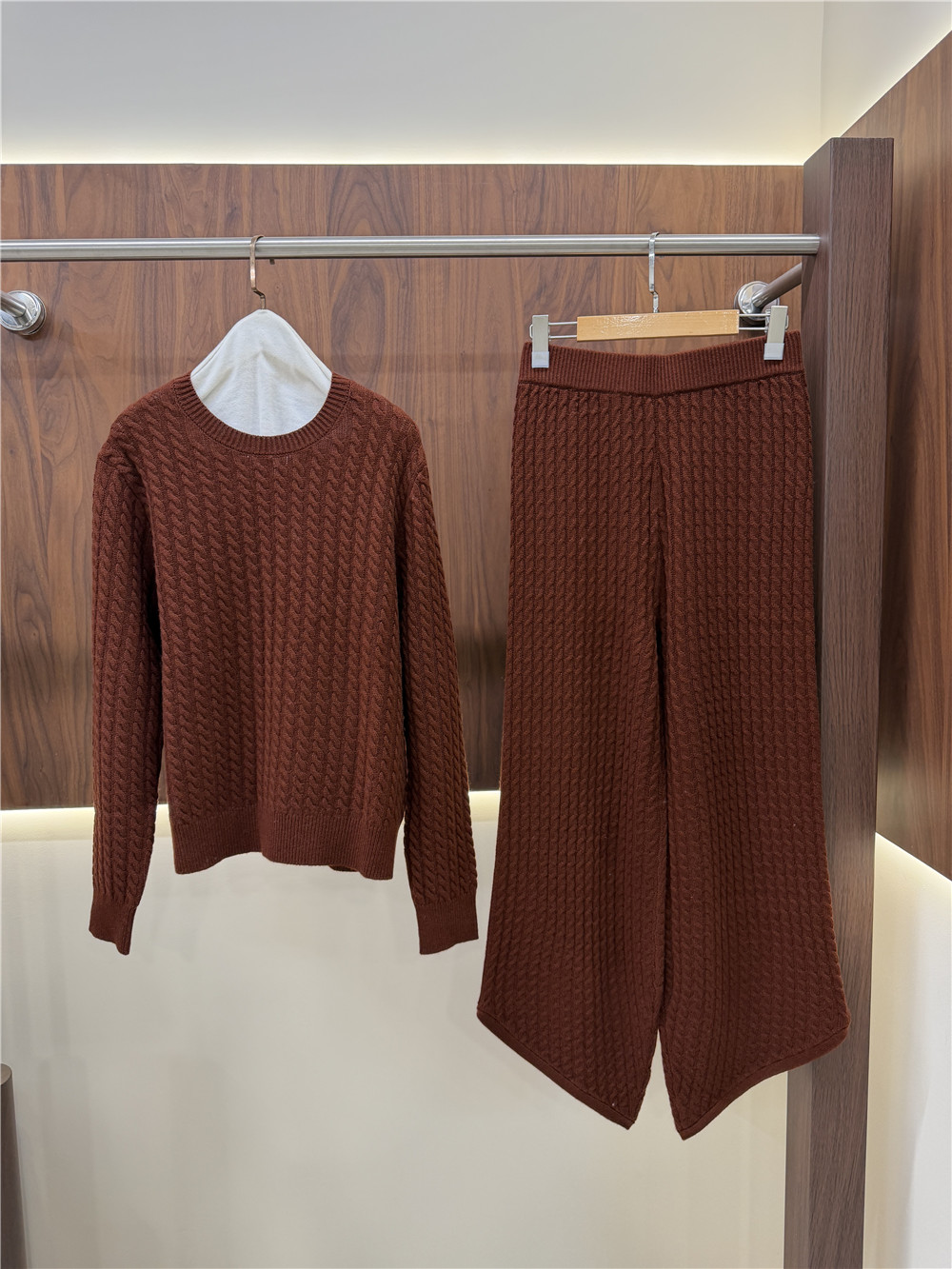 Dames Matchende Sets Kabelgebr - Winter Clothing Matching recensie en prijs