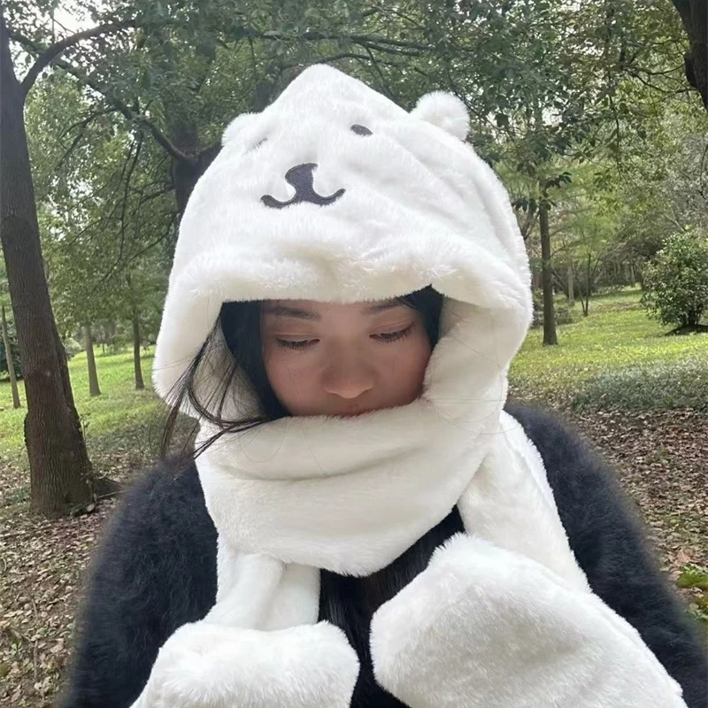 3-in-1 pluche dikke capuchon s - Winter Clothing Accessories recensie en prijs