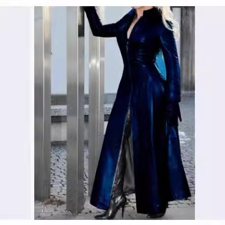 Plus Size Slim Fit PU-leren ja - Winter Clothing Color recensie en prijs